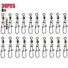 Fishing Swivels Snaps Set, Rolling Bearing Swivel With Duo Lock Snap Connector For Saltwater Freshwater Fishing