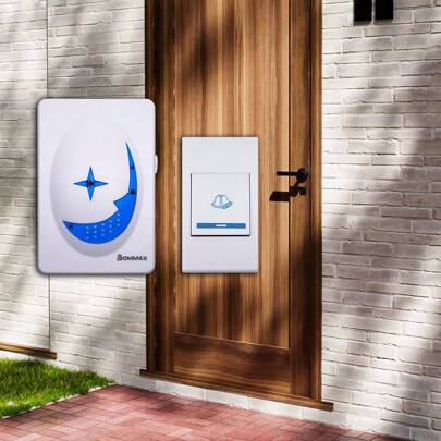 Campainha Sem Fio sem tomada 100 metros Bommax - A151