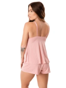 Breastfeeding Set With Pink Baby Doll Blue Nightgown Bra Pajamas Maternity Women Pregnant Fashion Postpartum Kit - 黑色 - 查看 3