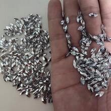 100 件/200 件 8*4 毫米迷你白色不对称形状水钻 DIY 工艺用品，微型水钻平底配件适用于手机、DIY、笔记本、镜子、化妆盒 - 白色 - 查看 3