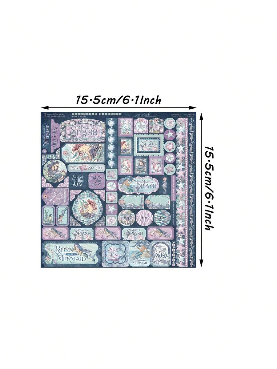 12 hojas de papel vintage para scrapbooking, suministros de