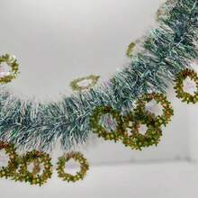 1 件圣诞装饰松枝彩色毛绒吊坠 - 彩色 - 查看 4