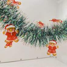 1 件圣诞装饰松枝彩色毛绒吊坠 - 彩色 - 查看 3