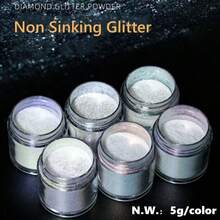 不下沉水钻闪光粉（树脂用）-5g/个环氧树脂彩色颜料粉-多用途云母粉，用于绘画艺术、节日和 DIY 工艺品玻璃杯绘画、剪贴簿、圣诞装饰、树脂用精神珍珠颜料粉、肥皂制作、蜡烛制作、粘液、珠宝 DIY - 5g/bottle - 查看 2