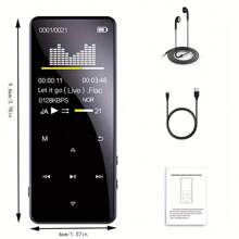 MP4/MP3 Player Support 128GB Bluetooth Lossless Music FM Radio Recorder Sport - 3.5mm - Xem 10