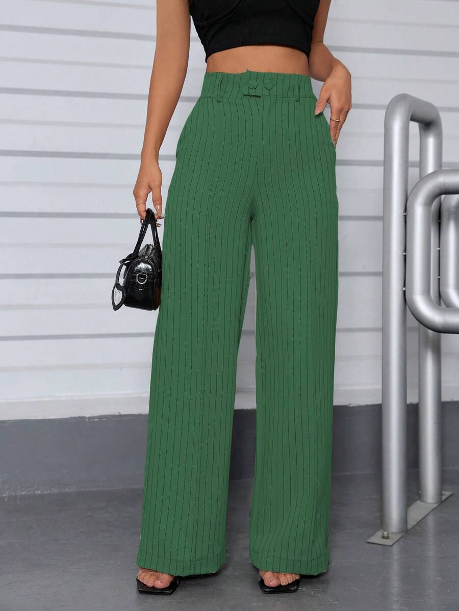 Women's Plaid Pants, High Waist, Stripes, Casual, Social, Modern Elegant, Sophisticated, National Shipping Refresh Your Summer, Carnival Pantaloon Pants, High Waist, With Side Pockets, Romantic Fabric, Flare, Bell Bottoms, Wide Leg, Sweatpants, Pants With Belt, Women's High Waist Jeans With Lycra Cotton Polyester Elastane, Premium Black Skinny Pants Women's High Waist With Lycra Elastane Black Jeans Black Twill Pants Women's Skinny Crepe Mesh Pants With Lined Belt High Waist Slim Quality, Women's Pants, Tailoring, Pantyhose, Crepe Pants, Jeans, Jogger, Denim Jacket, Linen, Women's Wide Leg Pantaloon Pants, Monsca Zipper, Women's High Waist Jeans Up To The Navel With Elastane Lycra Women's Clothing, Wide Leg Pants, Duna With Button Trend, Duna Social High Waist Pantaloon Pants With Elastic Loop Zipper And Button, Women's Pantaloon Pants With Pocket Waist High Fashion Super, Modal, 2024 Anitta Carnival ADD WOMEN'S FASHION EIRELI - màu xanh lá - Xem 1