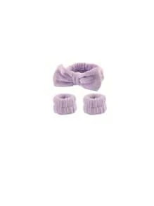 1pc Headband/2pcs Wristbands/3pcs Facial Cleansing Set: Polyester Bath Wristbands, Fluffy Solid Color Headband, Reusable Spa Headband & Wristbands, Fine Fiber Headband, Makeup Headband Wristbands, Elastic Wrist Wrap, Absorbent Sweatband, Face Towel. Suitable For Bathroom, Living Room, Vanity, Travel, Bedroom, Yoga, Workout, Bathing, Makeup, Skincare, Spa, Salon, Birthday, Face Mask, Exercise,Blackhead Remover,Beauty,Skin Care Products,Spa,Self Care,Skin Care Tools,Face Care,Esthetician Supplies,Skin,Face Wash,Facial