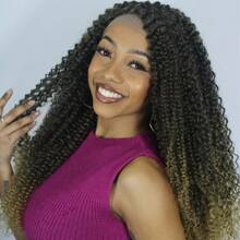 High Quality And Natural Looking Daily Use Synthetic Lace Wig For Women, Good Quality Synthetic Soft And Easy To Wear. - 彩色 - 查看 2