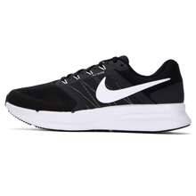 Nike Zapatillas de running ligeras y amortiguadoras para hombres, RUN SWIFT 3, zapatos deportivos cómodos para uso diario, senderismo al aire libre, ir y venir, tenis casuales transpirables de malla - Negro/Blanco/Ceniza oscuro - Ver 3