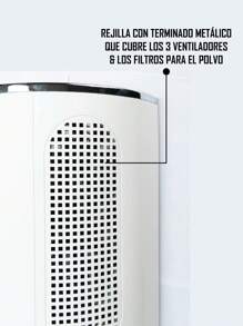 Estractor 3 ventiladores. 40 Watts.  Rejillas de plástico. Cable directo . Bolsa recolectora de polvo reutilizable . Botón lateral de encendido/apagado. - Blanco - Ver 5