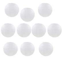 1pc Round Paper Lantern Lamp Shade For Bedroom, Party Decor,Christmas