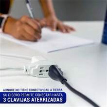 Extensión Eléctrica Doméstica, 5 M, Blanca,multicontacto - Blanco - Ver 4