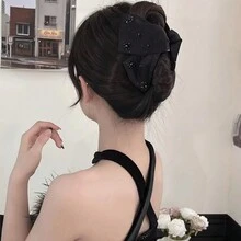 2024新款优雅星形设计发夹，高品质夹式发卡，适合盘发造型 - 彩色 - 查看 1