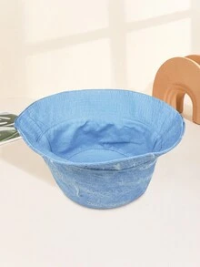 1 Stück Damen vintage, verwaschener Fischerhut, beidseitig tragbar, windabweisend und warm, für den täglichen Gebrauch geeignet - einfarbig - Übersicht 8