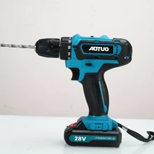 36V Lithium-Ion Rechargeable Drill Driver - Electric Tool Set For Home And DIY Projects - Handheld Screwdriver With LED Light And Variable Speed Control - 藍色 - 查看 8