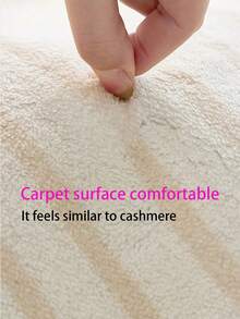 1 块柔软的客厅地毯，矩形波西米亚风格红色花朵图案地毯，带蓬松、防滑毛绒柔软毛绒床边地毯，扎染书房地毯，适合女孩儿童婴儿青少年宿舍家居装饰，卧室育儿室地毯，房间装饰 - 灰色 - 查看 3