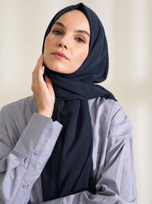 1 boîte 5 pièces foulards en chiffon de couleur unie + 2 pièces pinces à cheveux, ensemble de foulards, turbans pour le port casual quotidien, ensemble de foulards légers et respirants, boîte cadeau, cadeau de vacances