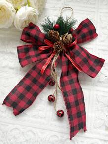 Christmas Butterfly Ornaments - Christmas Tree Hanging Decor, Pine Cone, Snowflake, Deer, Bow Knot, Snowball, Plaid Bow, Ornament Gift Set