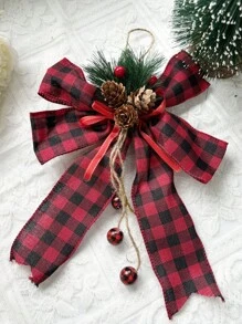 Christmas Butterfly Ornaments - Christmas Tree Hanging Decor, Pine Cone, Snowflake, Deer, Bow Knot, Snowball, Plaid Bow, Ornament Gift Set