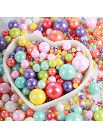 85g Colorful Pearl Sugar Colorful Sugar Beads Muffins Cup Cake Cookies Dessert Baking Decoration Sugar Beads Cake Decoration Ornaments DIY Decorative Beads Christmas Gift (Some Accessories Are Sent Randomly)