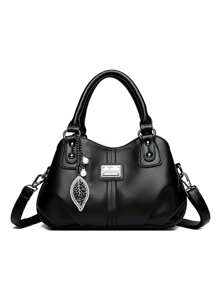 2024 新款三层大容量女士手提包时尚女士时尚单肩包优质软皮女式手提包，女士引人注目的工作包