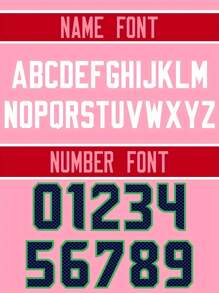 Áo bóng bầu dục Mỹ thêu tên và số tùy chỉnh cho nữ Seattle màu hồng cổ chữ V tay ngắn cá nhân hóa trò chơi tiệc tùng luyện tập thi đấu thể thao tự làm S-XXL - Hồng - Xem 3