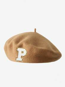 1pc Baby & Kids 26 Letters Knitted Beret Hat, Soft Warm Cute Fashionable Headwear For Toddler Boys Girls, Suitable For Infants And Young Children In Autumn And Winter