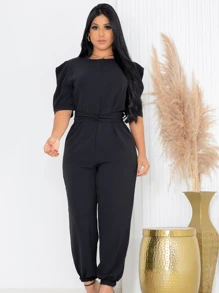 Duna Long Jumpsuit Women's Clothing For Summer - màu đen - Xem 4