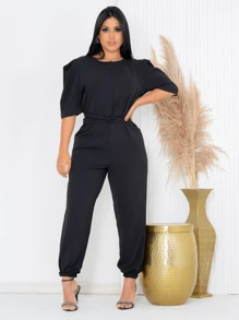 Duna Long Jumpsuit Women's Clothing For Summer - màu đen - Xem 2