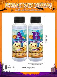 Bộ keo epoxy trong suốt không bọt 20/50/100ml, dùng cho đồ thủ công DIY, lắp ráp và kết dính vật thể, đúc thanh, quà tặng Halloween/Giáng sinh/sinh nhật. - Nhựa epoxy - Xem 3