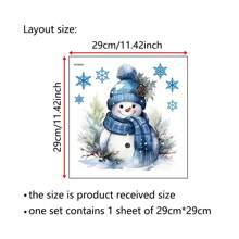 Snowman Patterned Toilet Sticker, Decorative For Bathroom Toilet Background,Stickers,Wall Decal, Vinyl Decal For Home Decorations,Spring Decoration Items Refresh Your Home,Rama Decoration Stickers Christmas  Christmas Decor  Christmas Decorations Christmas Decoration Room Decor - Multicolor - View 5