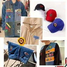 16 件闪电豹纹熨烫补丁，缝制刺绣贴花修补补丁 DIY 工艺品项目适用于圣诞节情人节服装夹克牛仔裤裤子连衣裙背包帽子装饰礼物 - 彩色 - 查看 7