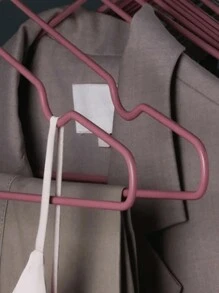 1pack With 1pc/5pcs/10pcs/20pcs Indoor Hangers, Minimalist Metal Clothes Hangers With Non-Slip Grooves, Suitable For Adult Use