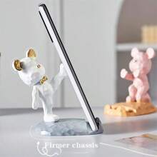 1PC Cute Bear Phone Stand For Desktop Decoration Kawaii Phone Stand Universal Desktop Phone Stand, Best Friends Couple Gifts For All Mobile Smartphone Tablets.Suitable For Desk, Bedside, Living Room, Study, Bedroom, Gift.(4 Style Available)