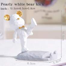 1PC Cute Bear Phone Stand For Desktop Decoration Kawaii Phone Stand Universal Desktop Phone Stand, Best Friends Couple Gifts For All Mobile Smartphone Tablets.Suitable For Desk, Bedside, Living Room, Study, Bedroom, Gift.(4 Style Available)