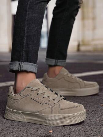 男士户外休闲鞋，舒适透气防滑复古时尚运动鞋，适合春秋季