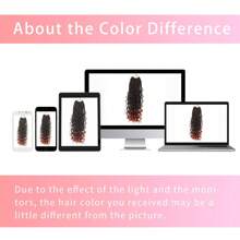 FULCRUM 12/14/18/24 Inch Goddess Boho Box Braids Crochet Hair Bohemian Box Braids With Curly Ends Synthetic Ombre Braiding Hair For Women & Girls - Ginger - View 8