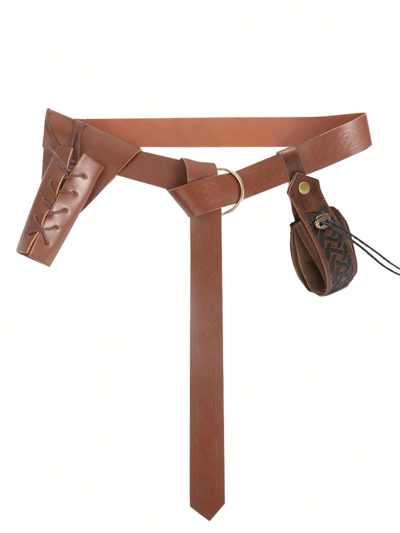 Medieval Renaissance Belt Sword Frog Case Leather Sword Holster For