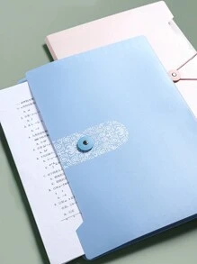 1pc Organ Pack Folder Student Exam Paper Clip, Cute Transparent Sorting A4 Multi Layer Storage Bag, Buckle Design For Convenient And Neat Storage, Keeping Desktop Clean, Suitable For Exam Paper Sorting, Learning Material Sorting, Organizing Work Materials, Storing Materials, Etc.,Back To School,School Supplies