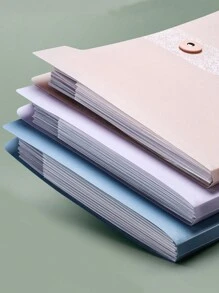 1pc Organ Pack Folder Student Exam Paper Clip, Cute Transparent Sorting A4 Multi Layer Storage Bag, Buckle Design For Convenient And Neat Storage, Keeping Desktop Clean, Suitable For Exam Paper Sorting, Learning Material Sorting, Organizing Work Materials, Storing Materials, Etc.,Back To School,School Supplies