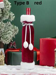 Capa para garrafa de champanhe e vinho de Natal, para decoração de casa em festas de fim de ano, presente para amantes de vinho, conjunto de viagem para garrafas à prova de vazamento, capa para garrafa de viagem, adequada para aeronaves, carros, navios de cruzeiro - adequada para garrafas comuns, sem eletricidade - perfeita para Halloween, Ação de Graças, Dia dos Namorados, cerimônias de formatura