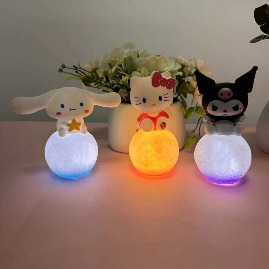 1 món quà Giáng sinh Sanrioed Melody , đồ trang trí để bàn phòng ngủ tại nhà, đèn ngủ - Nhiều màu - Xem 1