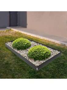 ZhdnBhnos LINSIE 6 Pack Steel Lawn Edging Steel Landscape Edging 40 X 8.46 Inch Steel Landscape Garden Edging Border Metal Divider For Landscaping Lawn Garden Flowerbed, Black The Best Gift/Present For Family&Friends Happy Christmas - Black - View 9