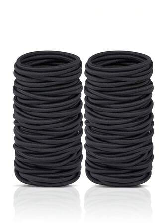 Legături de păr unisex, de bază, de culoare solidă, benzi de păr elastice, durabile și elastice, coafare pentru bărbați și femei