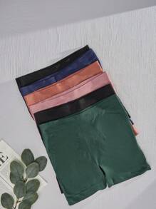 SIX PIECES OF HIGH SUPPORT WOMEN'S BOXERS LIFTS BUTTOCKS - 粉色 - 查看 2