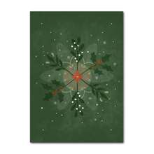1 件圣诞树球装饰海报冬青冬季范帆布画雪花印刷品装饰家居房间画无框架 - 彩色 - 查看 25