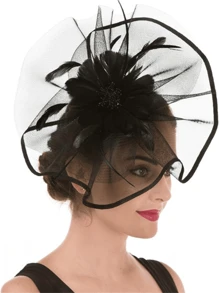 1 件女士迷人帽子 精美茶会帽子 2024 优雅 1950 年代肯塔基德比帽子 羽毛发夹 新娘婚礼派对 鸟笼面纱头饰 花朵 1920 年代赛马头饰 复古布里奇顿软呢帽 贝雷帽 50 年代服装帽子 黑色葬礼面纱 1940 年代礼服 维多利亚帽 药盒帽 女士配饰 女孩生日 母亲节 万圣节 圣诞节礼物 - 彩色 - 查看 17