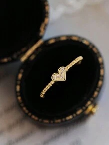 Stylever 1pc Lovely Pearl Heart-Shape Toe Ring Ladies Jewelry For Women S925 Sterling Silver Beach Vacation Opening Ring Foot Ring Fine Jewelry Gifts For Beach Holiday Decor