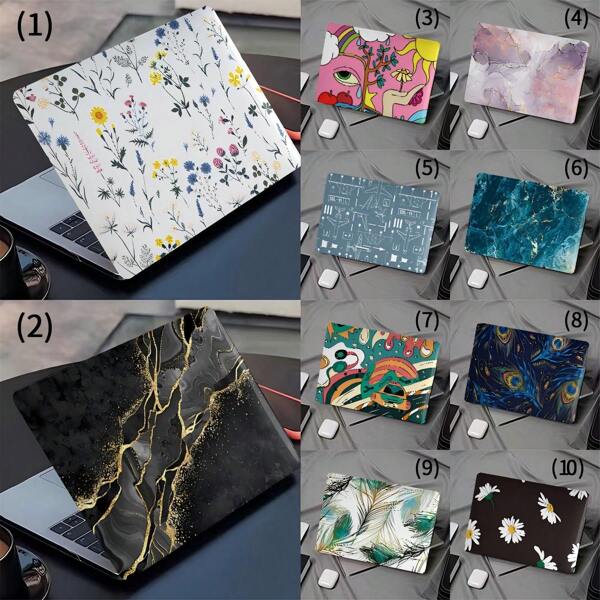 10 opções de padrões, compatível com capa para MacBook Air Pro, capa para computador de 13/14/15/16 polegadas, A1370, A1534, A1502, A1707, A2337, A1932, A2179, A2338, A1706, A1708, A2681 capa rígida de plástico, padrão floral pequeno colorido
