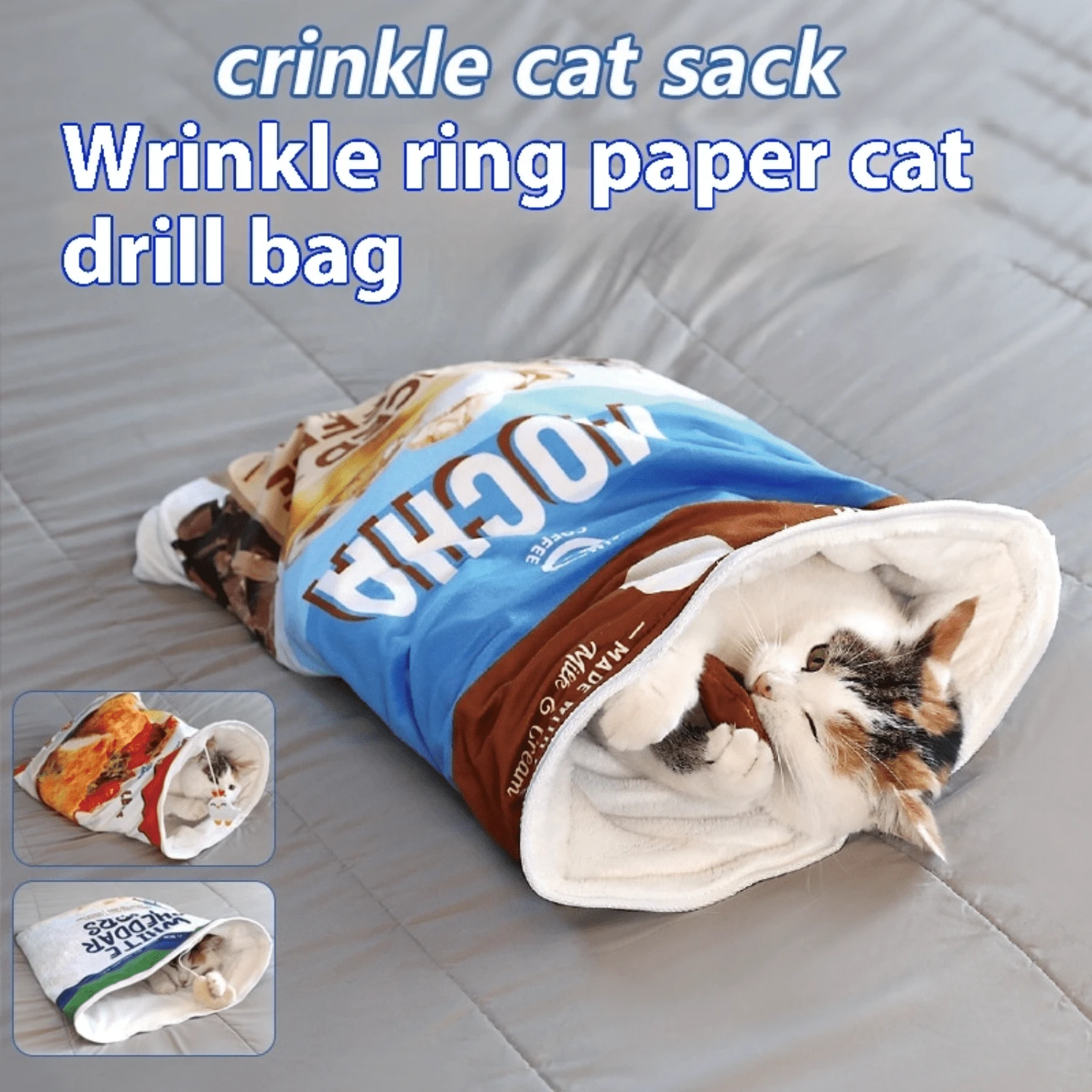 Pet Supplies Cat Sleeping Bag SemiEnclosed Pet Litter Cat House Deep